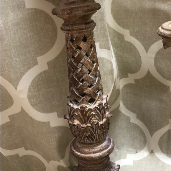 COPY - CANDLE HOLDER PAIR - Picture 2 of 4